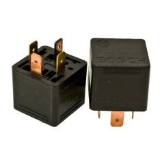 Relay, Mini, 12V, Plug-In, Plastic Cover, 4 Pin, 50 Amp
