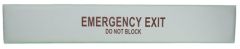 Headpad, Emergency Exit, FM45/55, White Matl w/Red Lettering