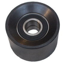 Pulley Assy, Dia 2.40 Backside Idler, 1.55" W, Dual Bearing