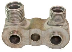 Manifold, GM Flat Face, 1/2 x 5/8 MIO, Bottom Port