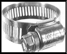 Clamp, Worm-Drive, SS, .81-1.75 ID