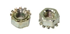 Nut, Hex, Lock, Keps, #10-32 UNC, Pltd