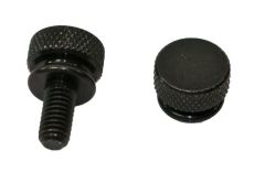 Screw, Thumb, Washer Face, #10-32, .500, Black Zinc