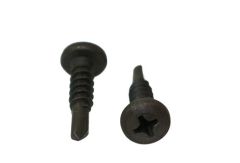 Screw, Pan Hd, Phil, Black, 8 x 1/2  Long, Self Drilling