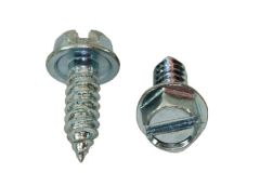 Screw, Hex Washer Hd, Slotted, SS, #10 x 1/2 Long