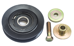 Pulley, Idler, 4.00 Dia, Single 1/2 Grv, w/Bolt, Bushing and Spacer Replacement of 711036