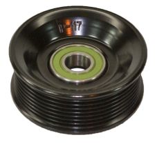 Pulley, 8K Groove, Dia. 90MM, Single Bearing, Bearing ID 17MM, Steel