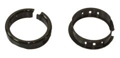 Bushing, Snap, 1.25 ID Open/Close, Nylon, Black, 1.50 Dia Mounting Hole, .125 Max Thick Chassis